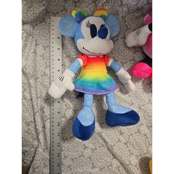 Disney Minnie Mouse Plush Bundle Lot of 3 Stuffed Animals Toy Tye Dye - Picture 5 of 9